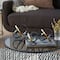 Black & Gold Metal Contemporary Orb Sculpture Set